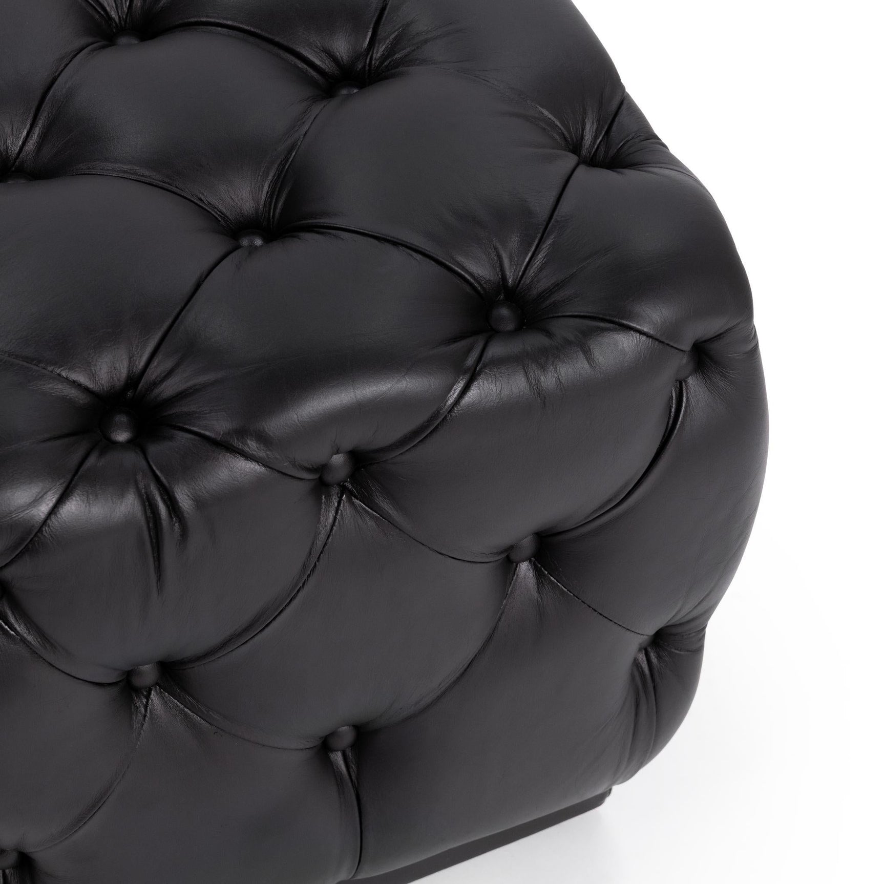 Briar Midnight Raven 18" Square Ottoman - Ornate Home