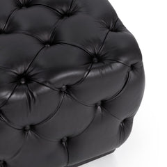 Briar Midnight Raven 18" Square Ottoman - Ornate Home