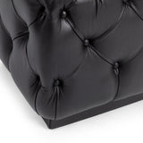 Briar Midnight Raven 18" Square Ottoman - Ornate Home