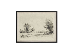 Briar Multi Color Framed Print On Linen - Ornate Home