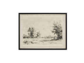 Briar Multi Color Framed Print On Linen - Ornate Home