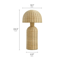 Briar Natural Rattan Table Lamp - Ornate Home