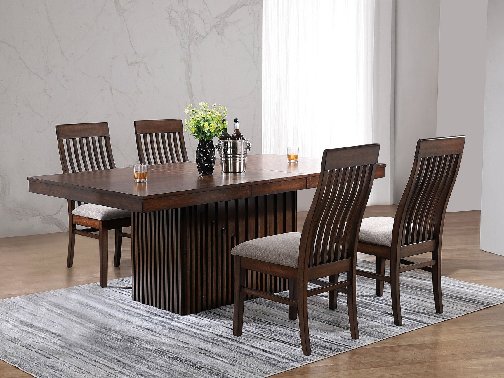 Briarwood Mango 5-piece Oak Dining Room Set - Ornate Home