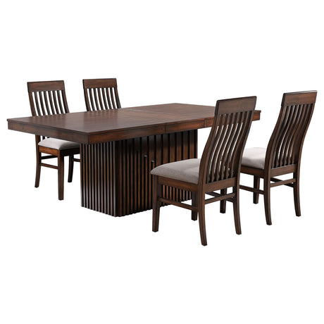 Briarwood Mango 5-piece Oak Dining Room Set - Ornate Home