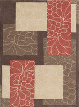 Brick Red-Brown Mosaic Area Rug - Clearance - Ornate Home