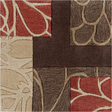 Brick Red-Brown Mosaic Area Rug - Clearance - Ornate Home