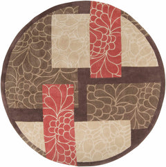 Brick Red-Brown Mosaic Area Rug - Clearance - Ornate Home