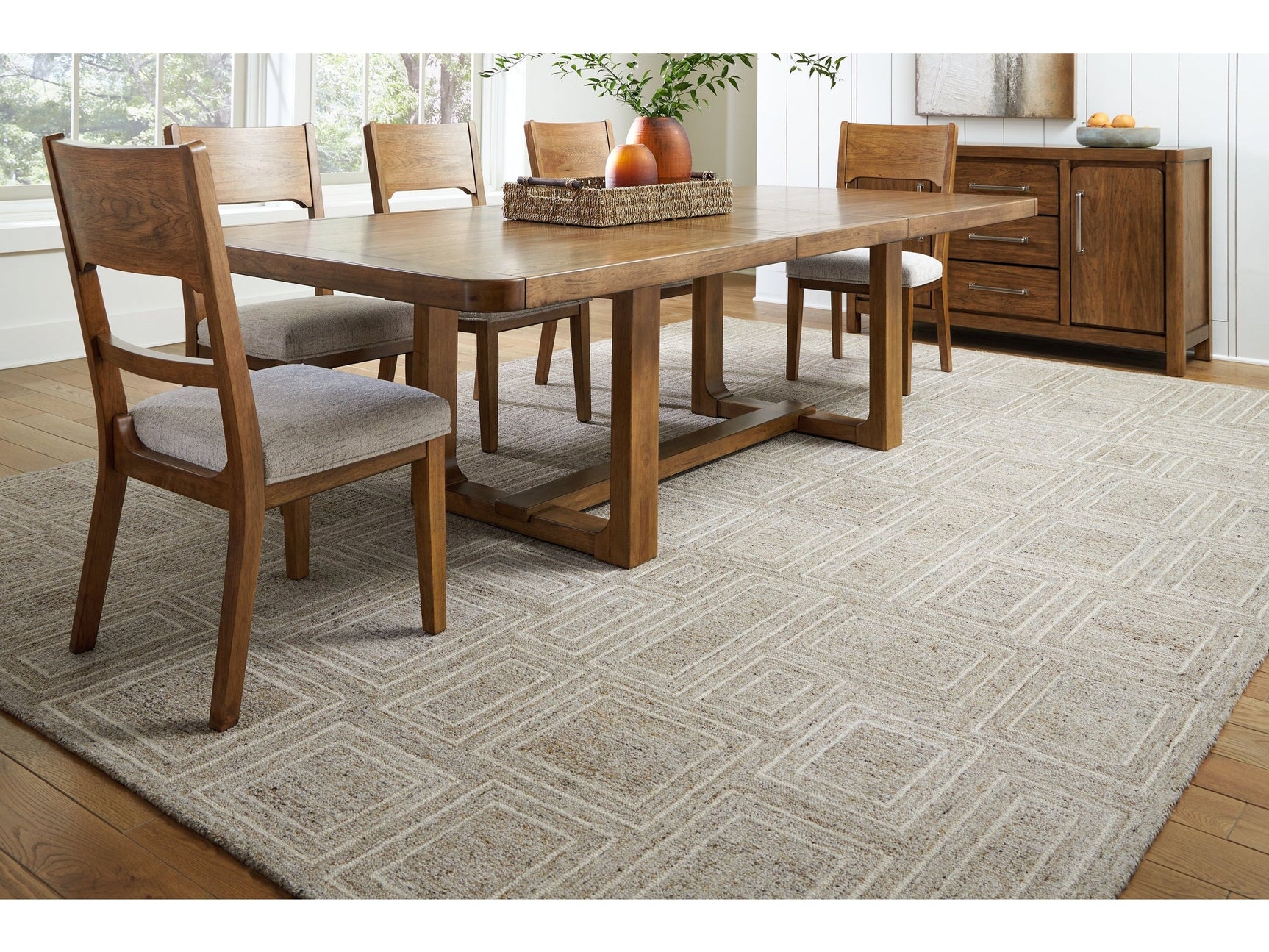 Brickburgh Gray/Ivory/Honey Extra Large Rug (Online Special Price) - Ornate Home