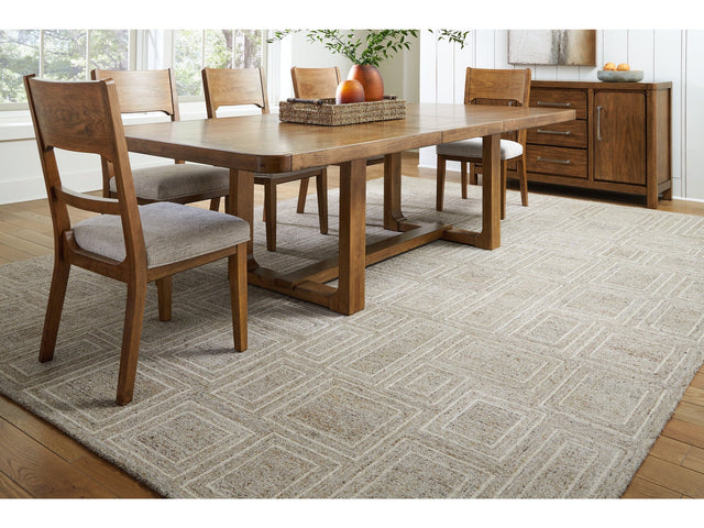 Brickburgh Gray/Ivory/Honey Extra Large Rug (Online Special Price) - Ornate Home