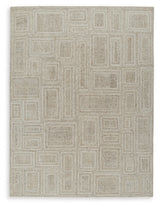 Brickburgh Gray/Ivory/Honey Large Rug (Online Special Price) - Ornate Home