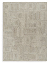 Brickburgh Gray/Ivory/Honey Large Rug - Ornate Home