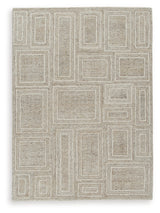 Brickburgh Gray/Ivory/Honey Medium Rug - Ornate Home
