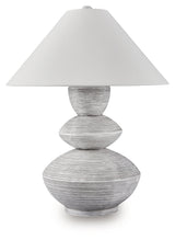 Brickdon Distressed White Poly Table Lamp (Online Special Price) - Ornate Home