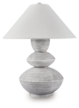 Brickdon Distressed White Poly Table Lamp - Ornate Home