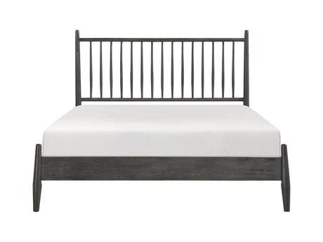 Brickell Gray Full Platform Bed - Ornate Home