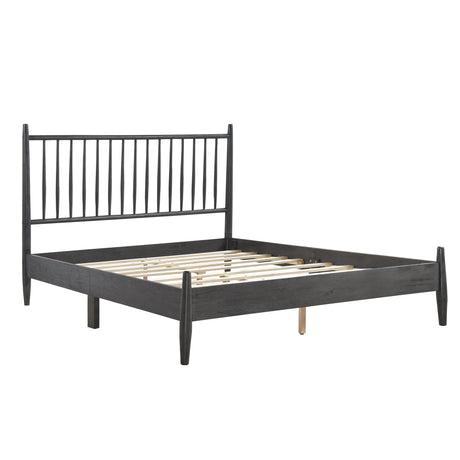 Brickell Gray Full Platform Bed - Ornate Home
