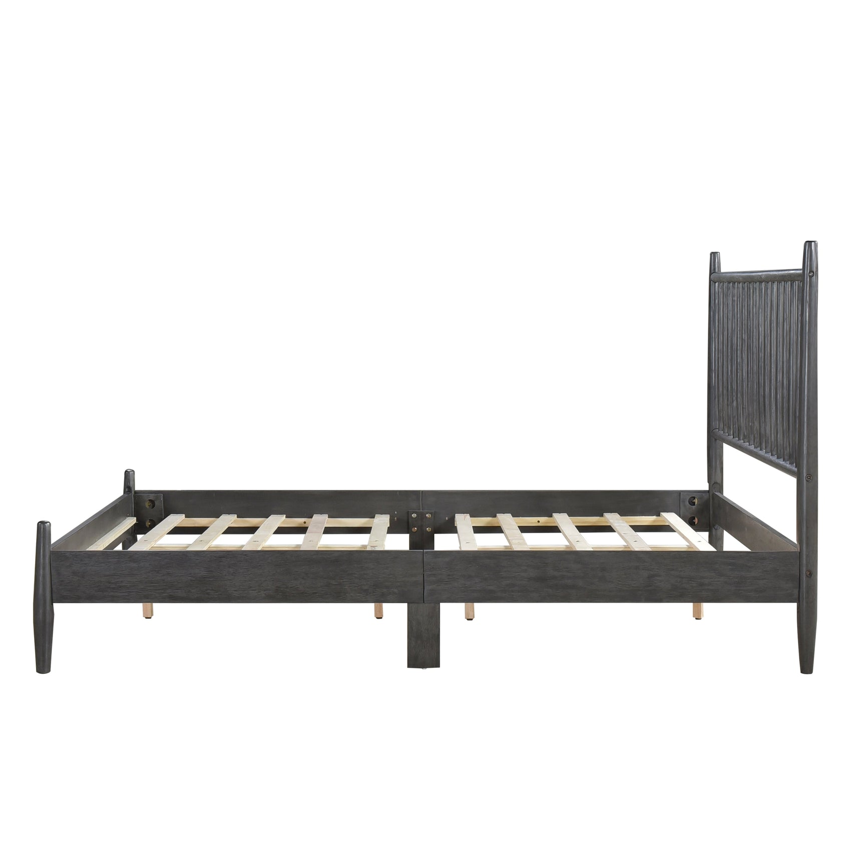 Brickell Gray Full Platform Bed - Ornate Home