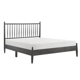 Brickell Gray Full Platform Bed - Ornate Home