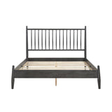 Brickell Gray Full Platform Bed - Ornate Home