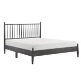 Brickell Gray Queen Platform Bed - Ornate Home