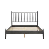 Brickell Gray Queen Platform Bed - Ornate Home