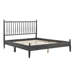 Brickell Gray Queen Platform Bed - Ornate Home