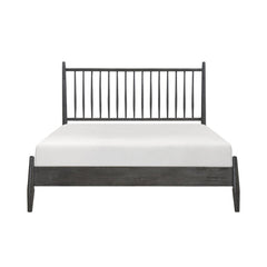 Brickell Gray Queen Platform Bed - Ornate Home
