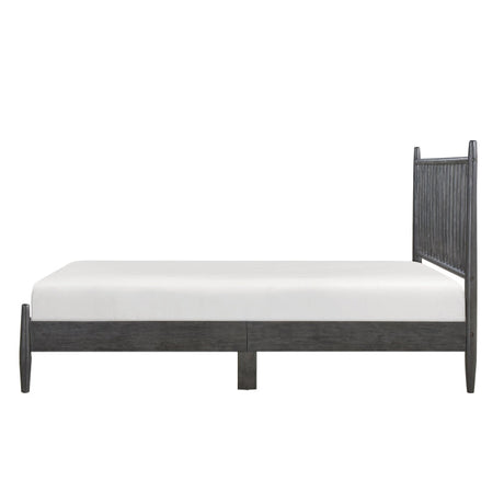 Brickell Gray Queen Platform Bed - Ornate Home