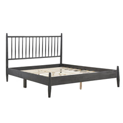 Brickell Gray Queen Platform Bed - Ornate Home