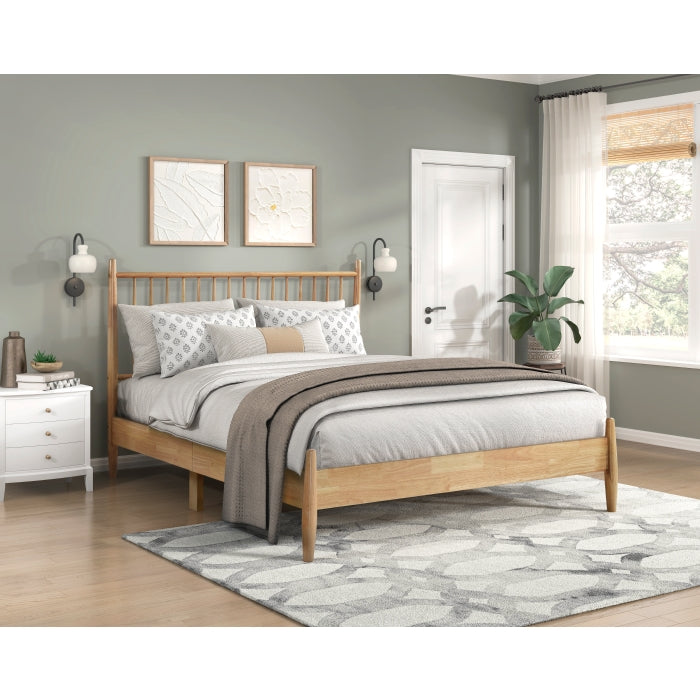 Brickell Gray Queen Platform Bed - Ornate Home