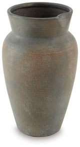 Brickmen Gray Vase (10" H) (Online Special Price) - Ornate Home
