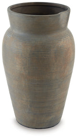 Brickmen Gray Vase (12" H) - Ornate Home