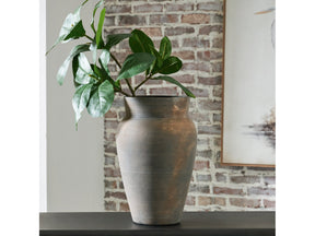 Brickmen Gray Vase (15.25" H) (Online Special Price) - Ornate Home