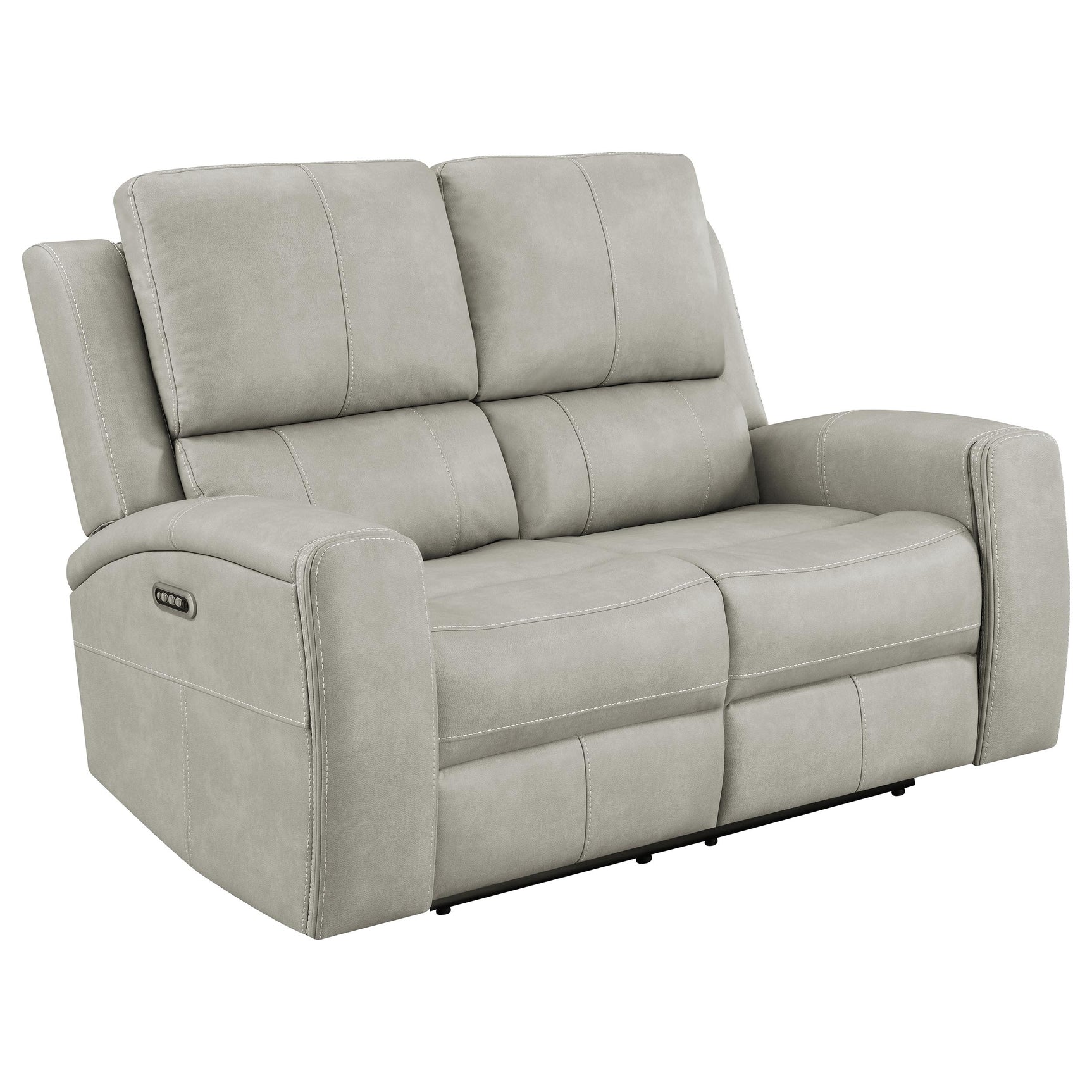 Brickston Grey 2-piece Triple Power Reclining Sofa Set - Ornate Home
