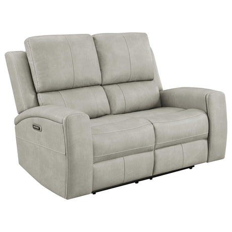Brickston Grey 2-piece Triple Power Reclining Sofa Set - Ornate Home