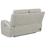 Brickston Grey 2-piece Triple Power Reclining Sofa Set - Ornate Home