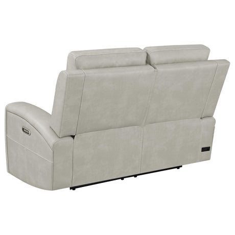 Brickston Grey 2-piece Triple Power Reclining Sofa Set - Ornate Home