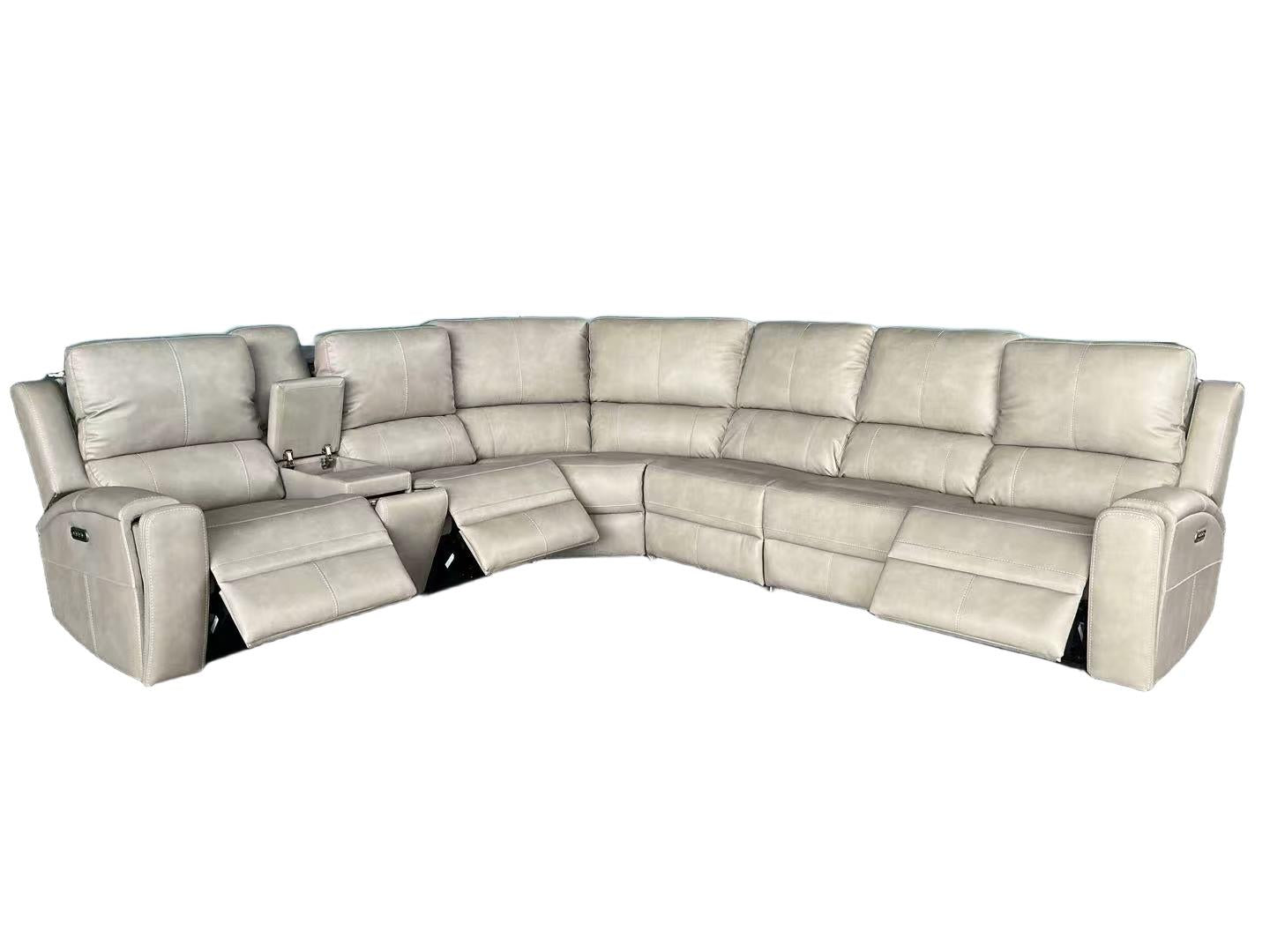Brickston Grey Power Reclining Sectional - Ornate Home
