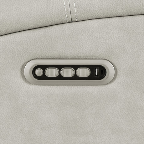 Brickston Grey Triple Power Reclining Loveseat - Ornate Home