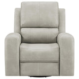 Brickston Grey Triple Power Swivel Glider Recliner - Ornate Home