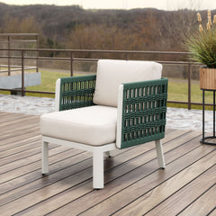 Bridgehampton White Outdoor Armchair - Ornate Home