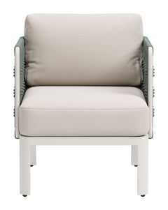Bridgehampton White Outdoor Armchair - Ornate Home