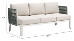 Bridgehampton White Sofa - Ornate Home