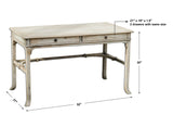 Bridgely White Aged Writing Desk - Ornate Home