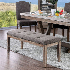 Bridgen Natural/Brown Bench - Ornate Home