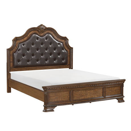 Bridgepoint Brown/Dark Brown 4-Piece Queen Bedroom Set - Ornate Home