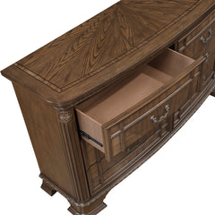 Bridgepoint Brown/Dark Brown 5-Piece Queen Bedroom Set - Ornate Home