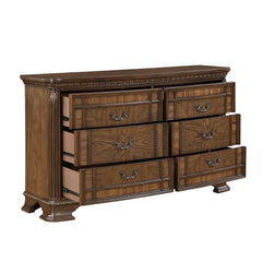 Bridgepoint Brown/Dark Brown 5-Piece Queen Bedroom Set - Ornate Home