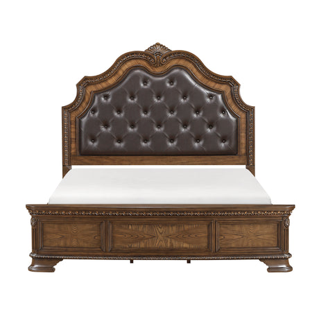 Bridgepoint Brown/Dark Brown 5-Piece Queen Bedroom Set - Ornate Home