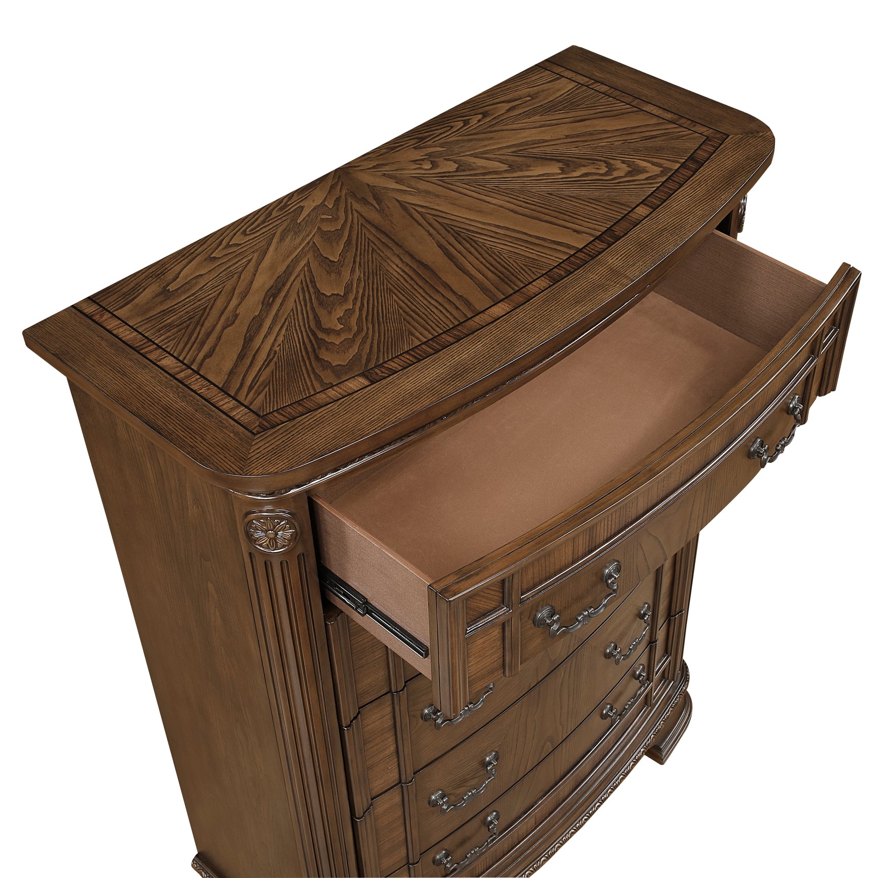 Bridgepoint Brown/Dark Brown 5-Piece Queen Bedroom Set - Ornate Home
